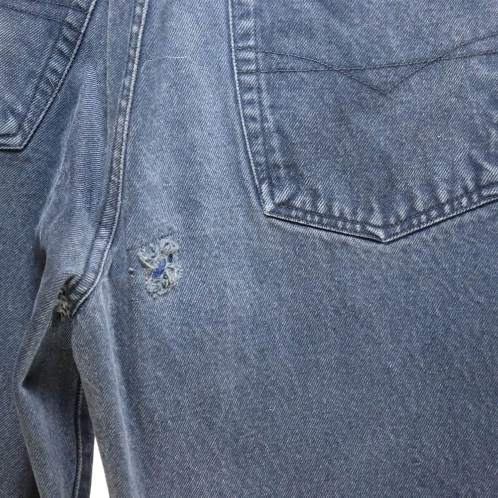 Anchor Blue Baggy‎ Jeans Mens 36x32 Dark Wash 90s Vintage Relaxed Skater Denim